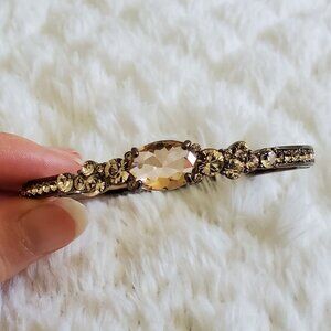 Givenchy Gold Crystal Cluster Bracelet